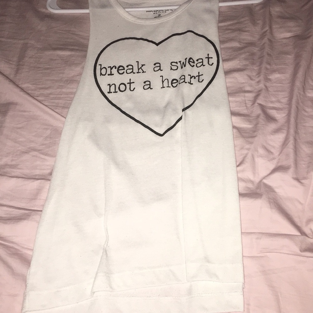 White and black tank top